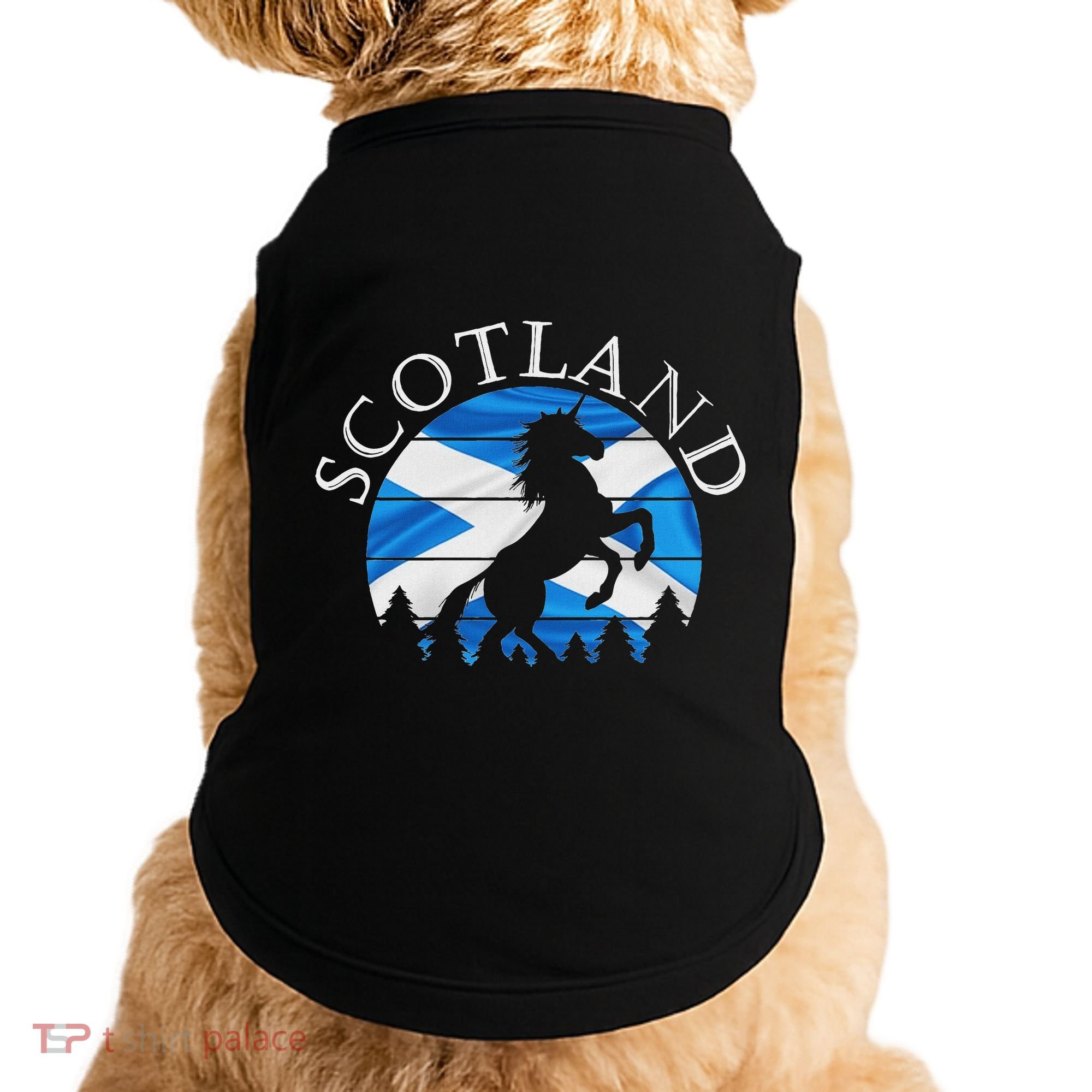 Scottish Pride Scotland Unicorn Scotland Flag Saltire Doggie Tank