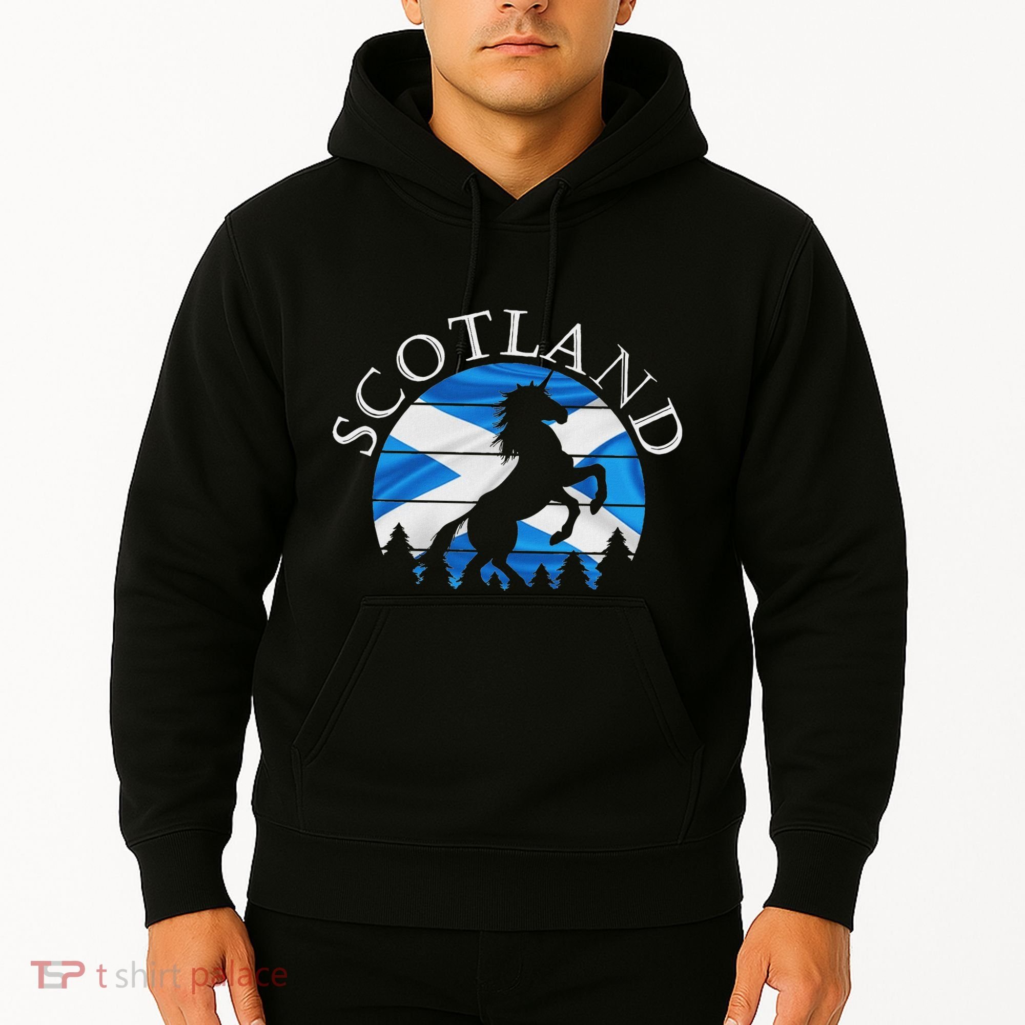 Scottish Pride Scotland Unicorn Scotland Flag Saltire Hoodie