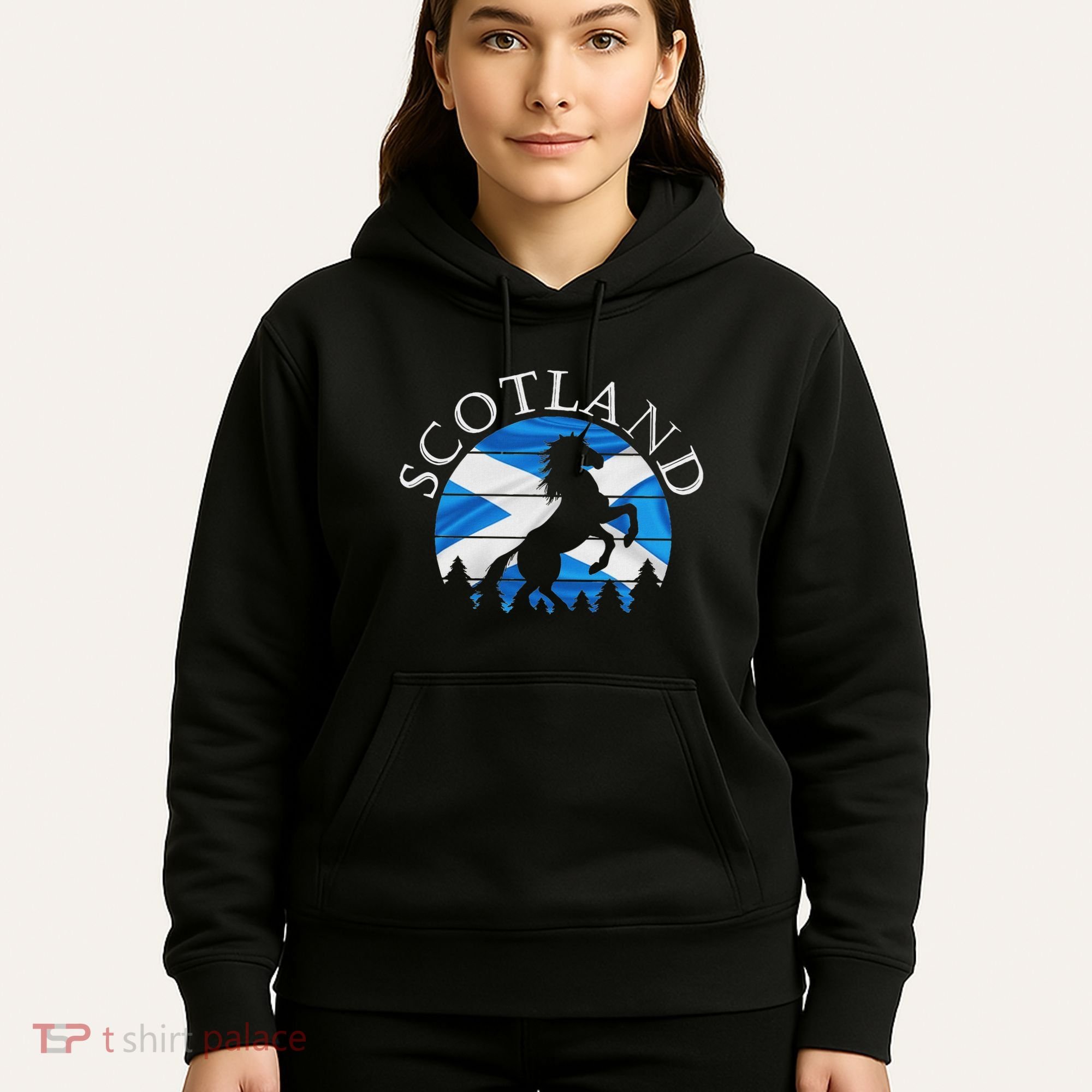 Scottish Pride Scotland Unicorn Scotland Flag Saltire Hoodie