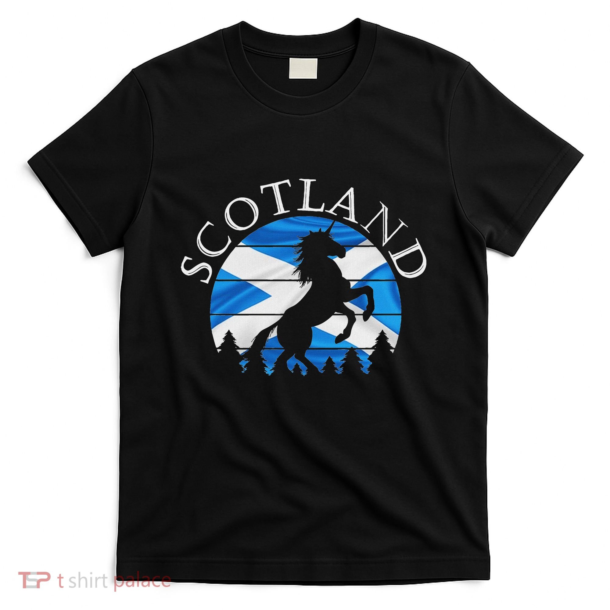 Scottish Pride Scotland Unicorn Scotland Flag Saltire T-Shirt