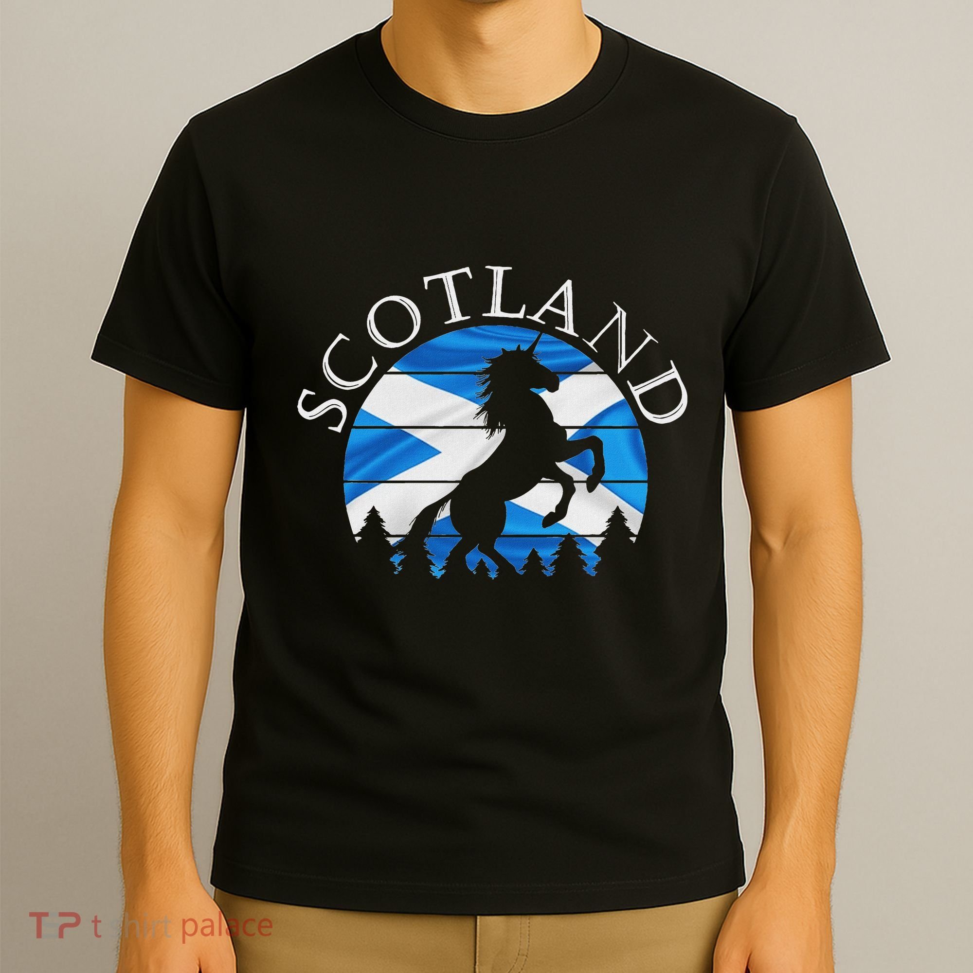 Scottish Pride Scotland Unicorn Scotland Flag Saltire T-Shirt