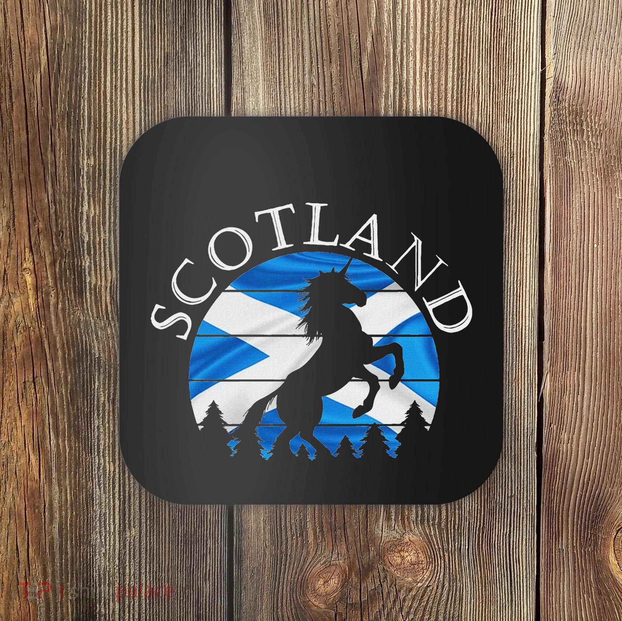 Scottish Pride Scotland Unicorn Scotland Flag Saltire Coaster