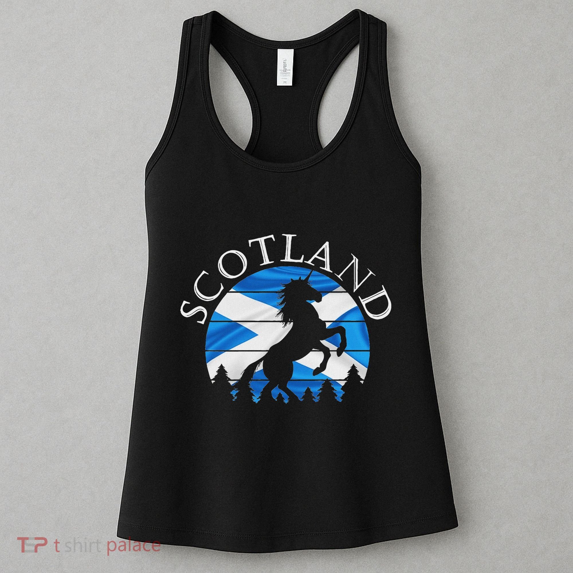 Scottish Pride Scotland Unicorn Scotland Flag Saltire Women's Tank Top