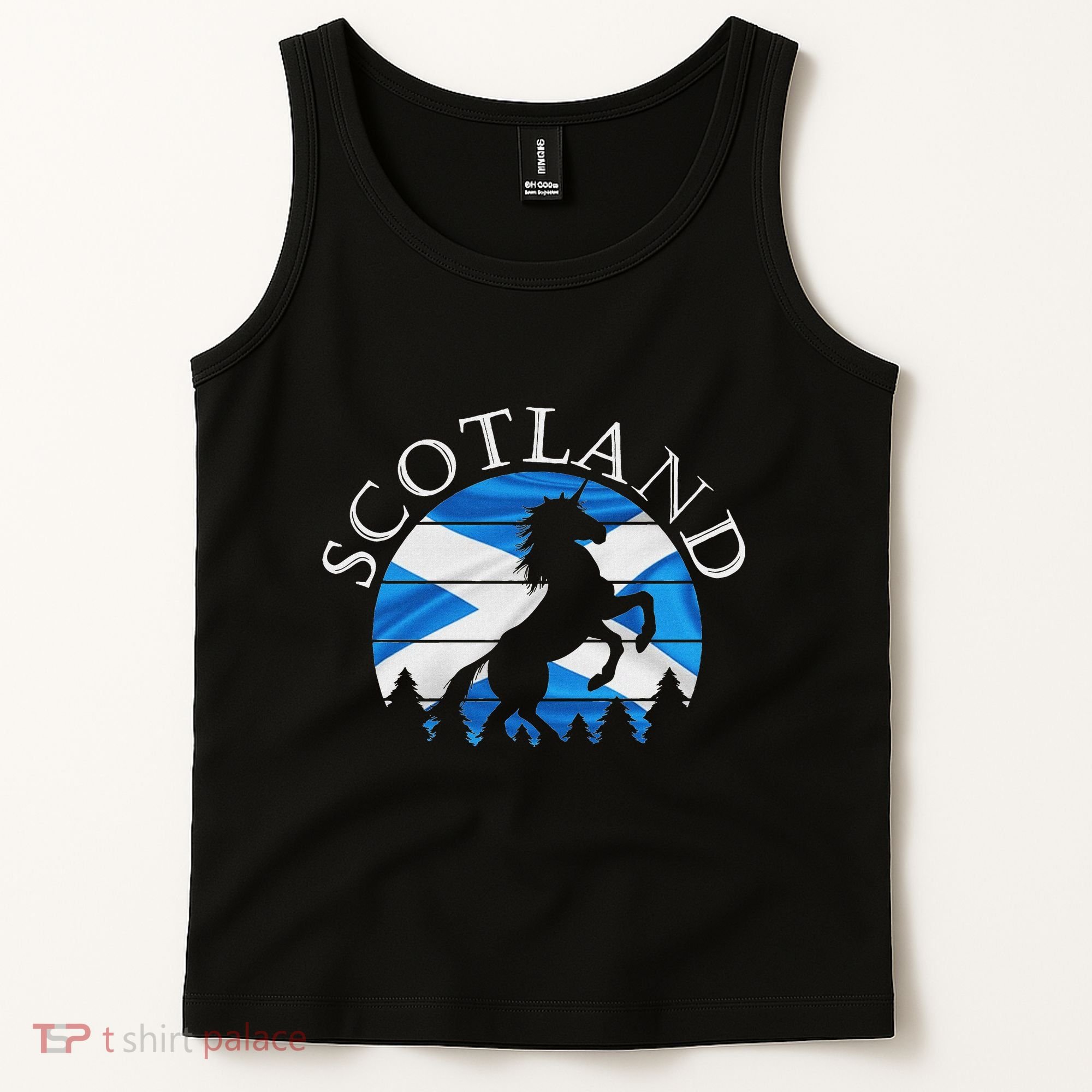 Scottish Pride Scotland Unicorn Scotland Flag Saltire Tank Top