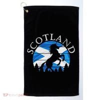 Scottish Pride Scotland Unicorn Scotland Flag Saltire Golf Towel thumb 0