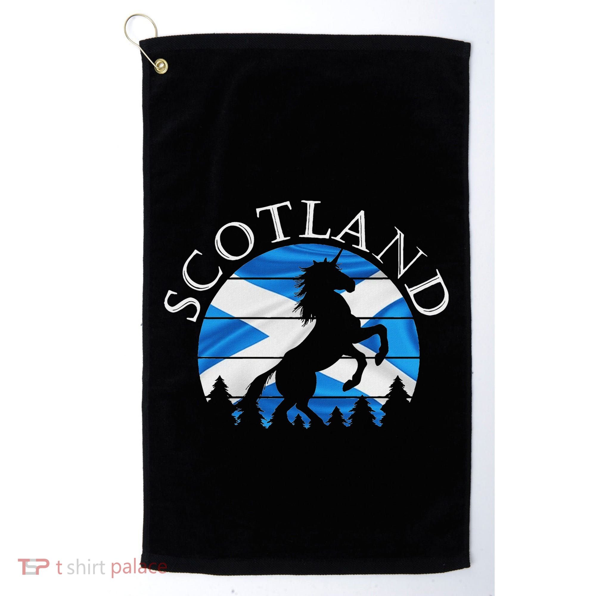 Scottish Pride Scotland Unicorn Scotland Flag Saltire Golf Towel