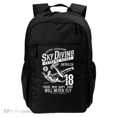 Skydiving Parachuting Skydive Tee Skydiver Backpack