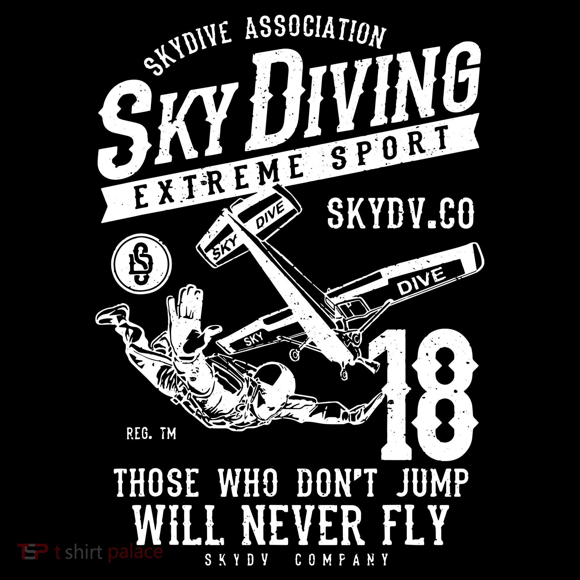 Skydiving Parachuting Skydive Tee Skydiver Backpack