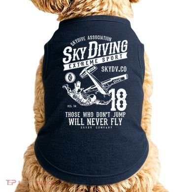 Skydiving Parachuting Skydive Tee Skydiver Doggie Tank