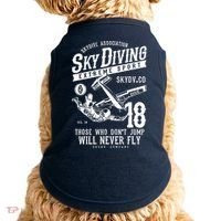Skydiving Parachuting Skydive Tee Skydiver Doggie Tank thumb 0