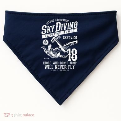Skydiving Parachuting Skydive Tee Skydiver USA-Made Doggie Bandana