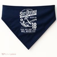 Skydiving Parachuting Skydive Tee Skydiver USA-Made Doggie Bandana thumb 0