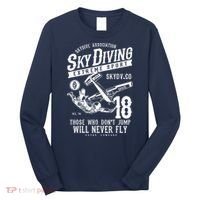 Skydiving Parachuting Skydive Tee Skydiver Long Sleeve Shirt thumb 0