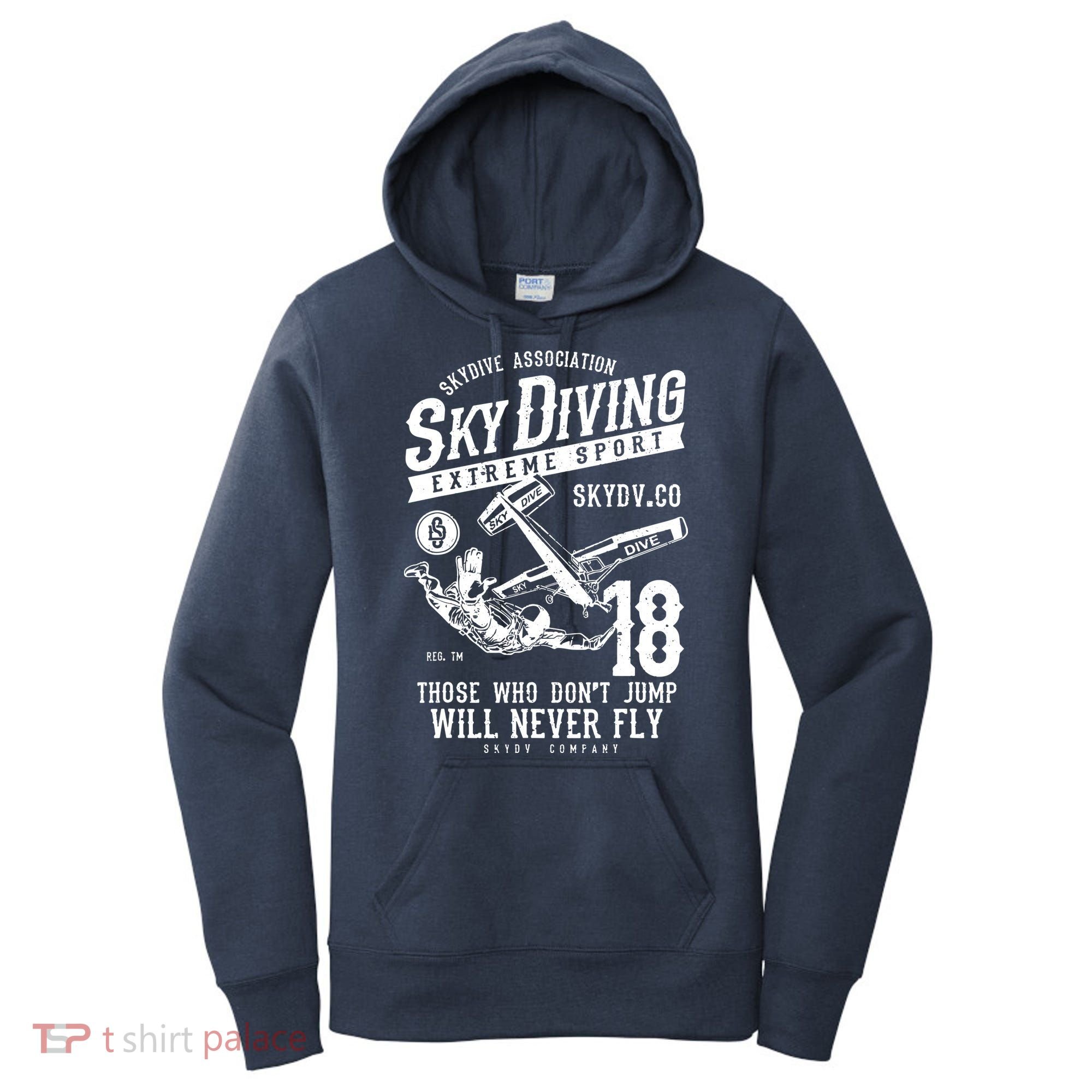 Skydiving Parachuting Skydive Tee Skydiver Women's Hoodie