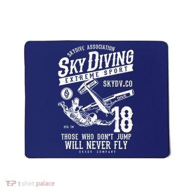 Skydiving Parachuting Skydive Tee Skydiver Mousepad
