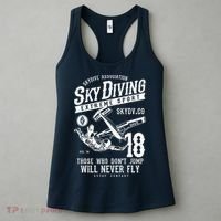 Skydiving Parachuting Skydive Tee Skydiver Women's Tank Top thumb 3