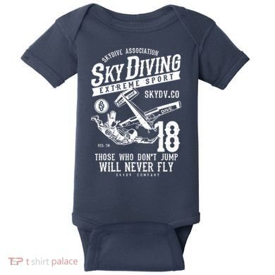 Skydiving Parachuting Skydive Tee Skydiver Baby Bodysuit