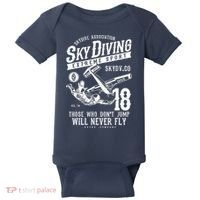 Skydiving Parachuting Skydive Tee Skydiver Baby Bodysuit thumb 0