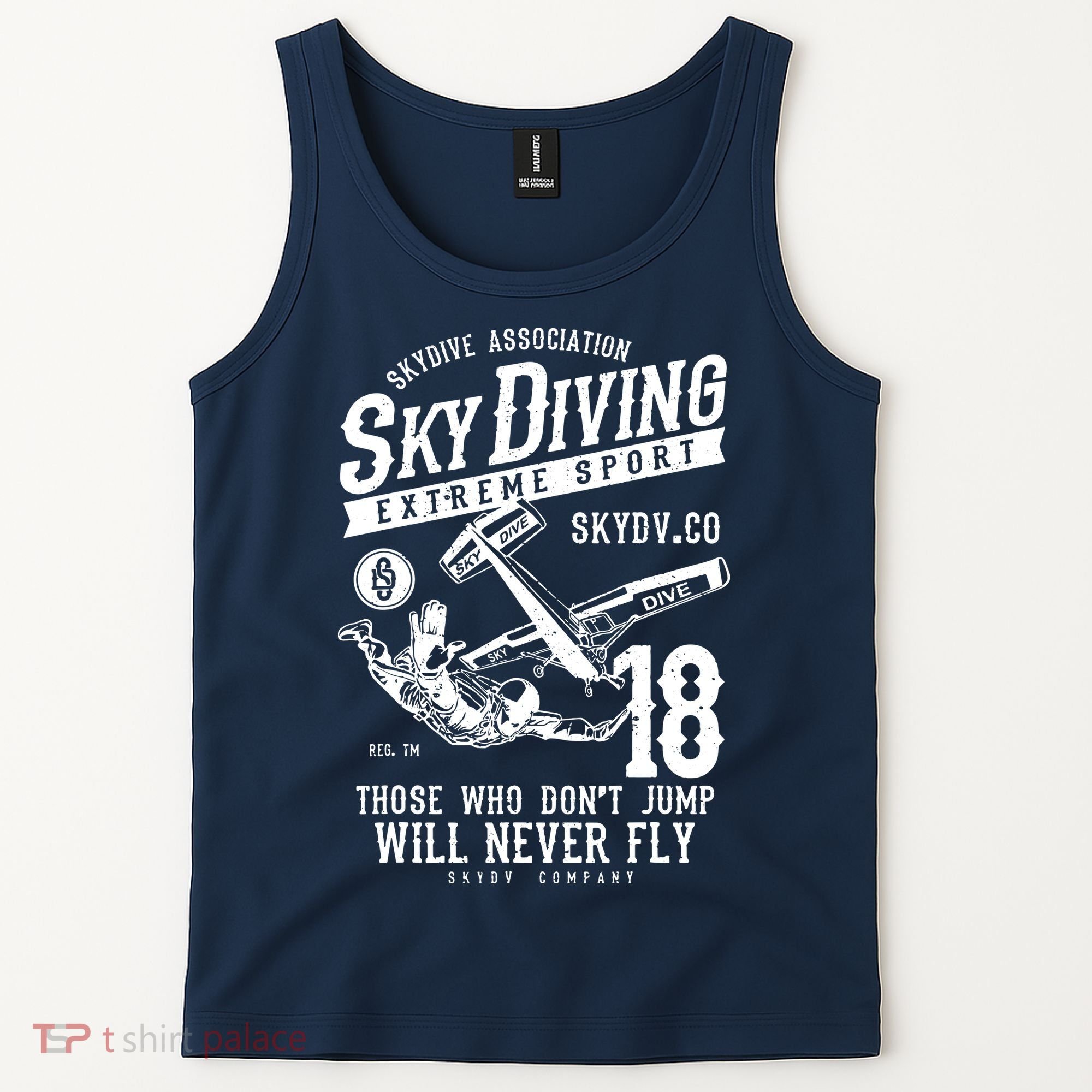Skydiving Parachuting Skydive Tee Skydiver Tank Top