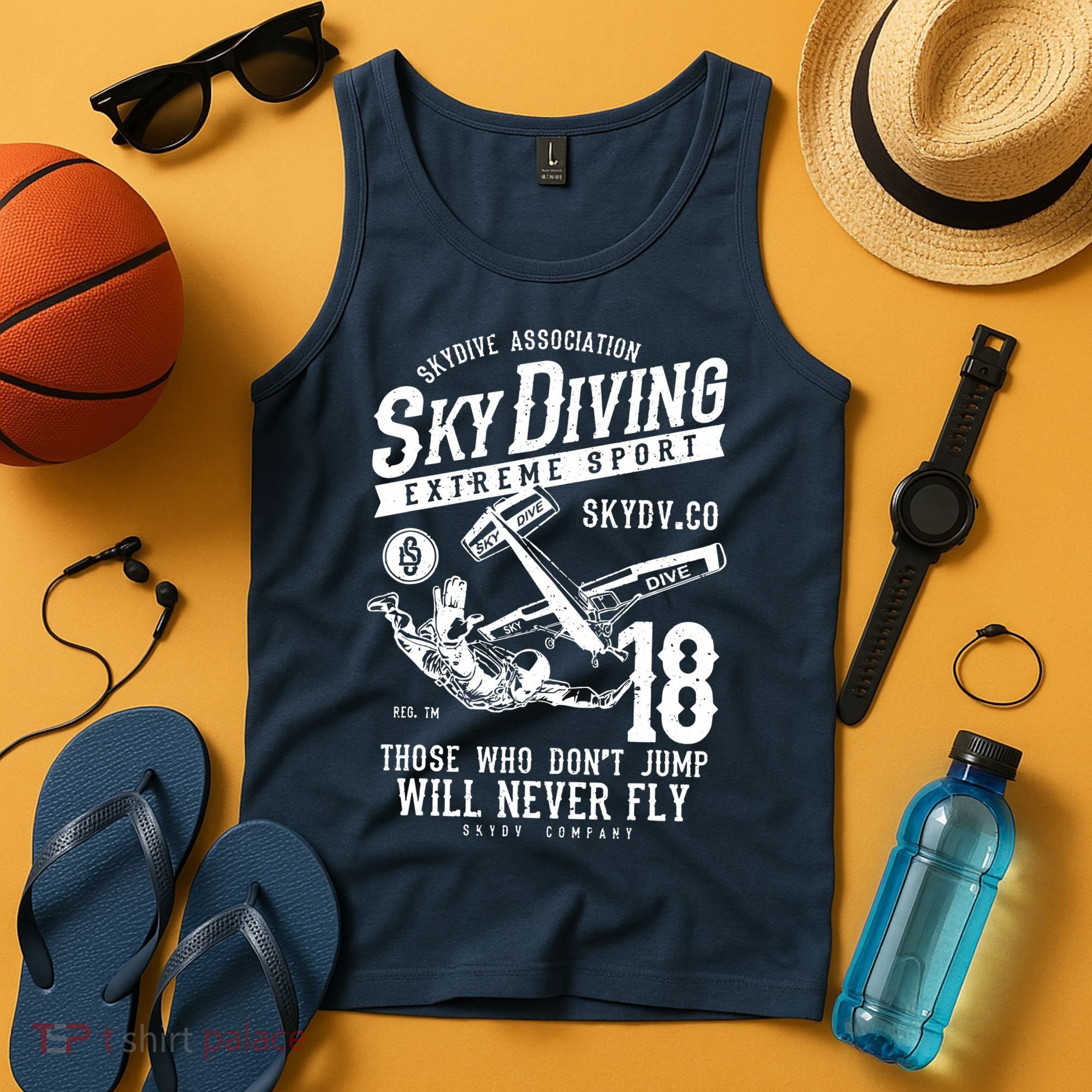 Skydiving Parachuting Skydive Tee Skydiver Tank Top