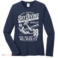 Skydiving Parachuting Skydive Tee Skydiver Women's Long Sleeve Shirt thumb 0