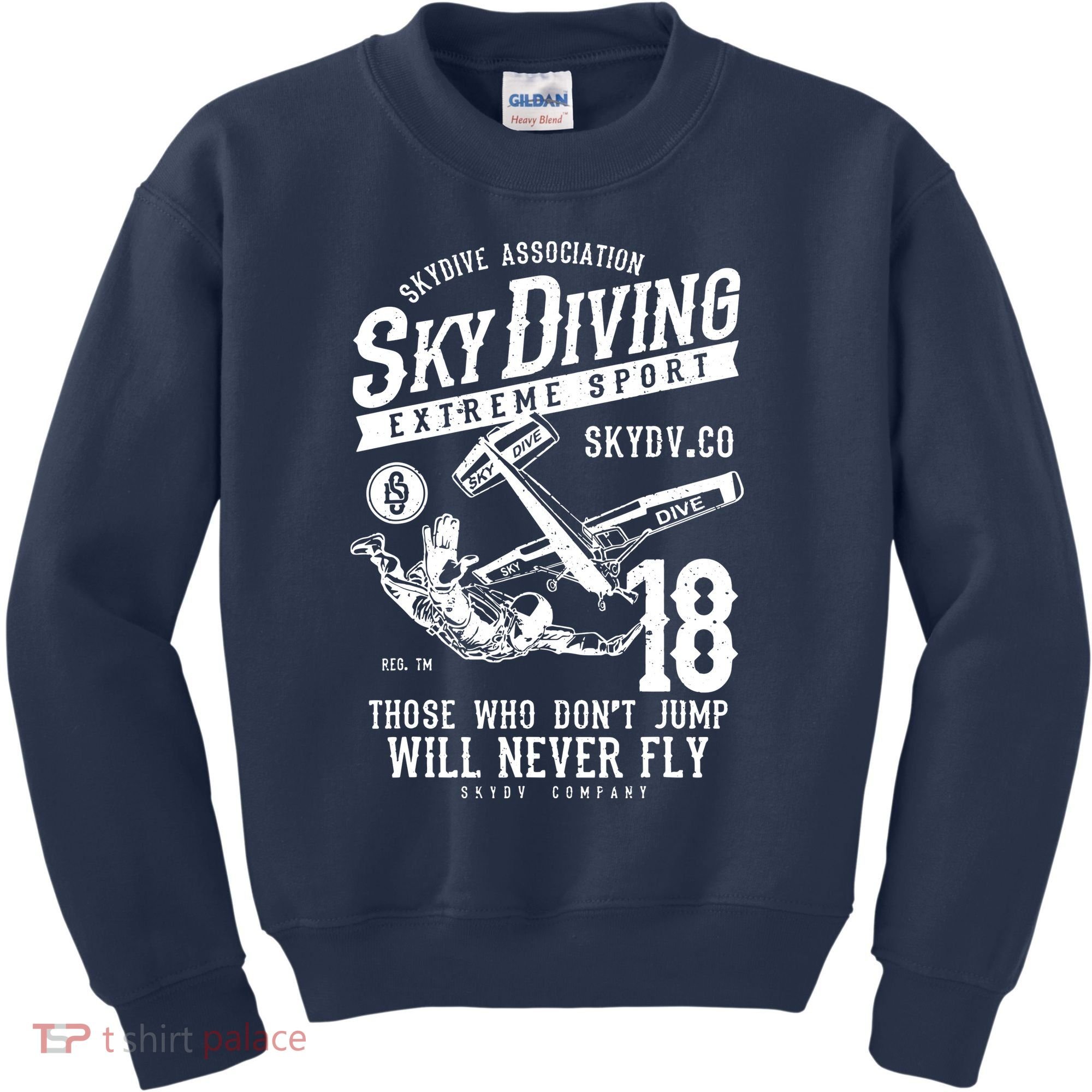 Skydiving Parachuting Skydive Tee Skydiver Kids Sweatshirt