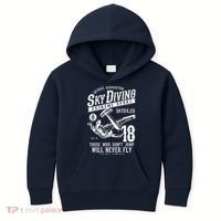 Skydiving Parachuting Skydive Tee Skydiver Kids Hoodie thumb 0