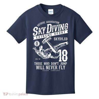 Skydiving Parachuting Skydive Tee Skydiver Kids T-Shirt
