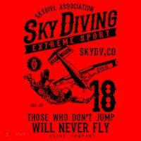 Skydiving Parachuting Skydive Tee Skydiver Santa Hat thumb 1