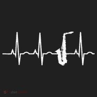 Saxophone Player Saxophone Heartbeat  Women's Sweatshirt thumb 2