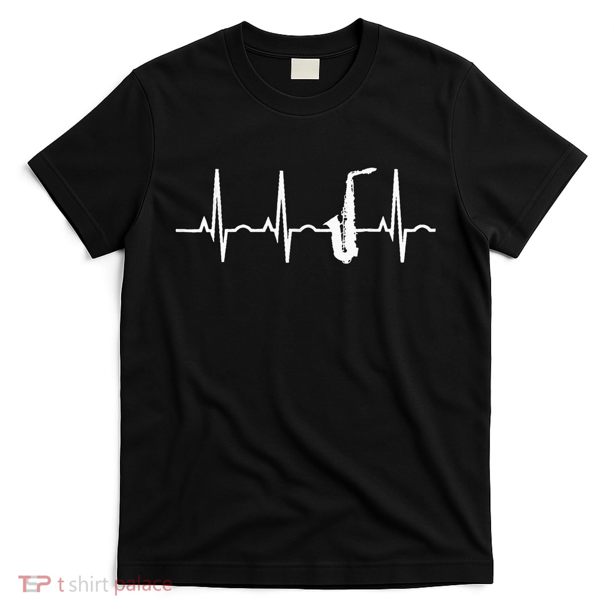 Saxophone Player Saxophone Heartbeat  T-Shirt