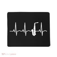Saxophone Player Saxophone Heartbeat  Mousepad thumb 0