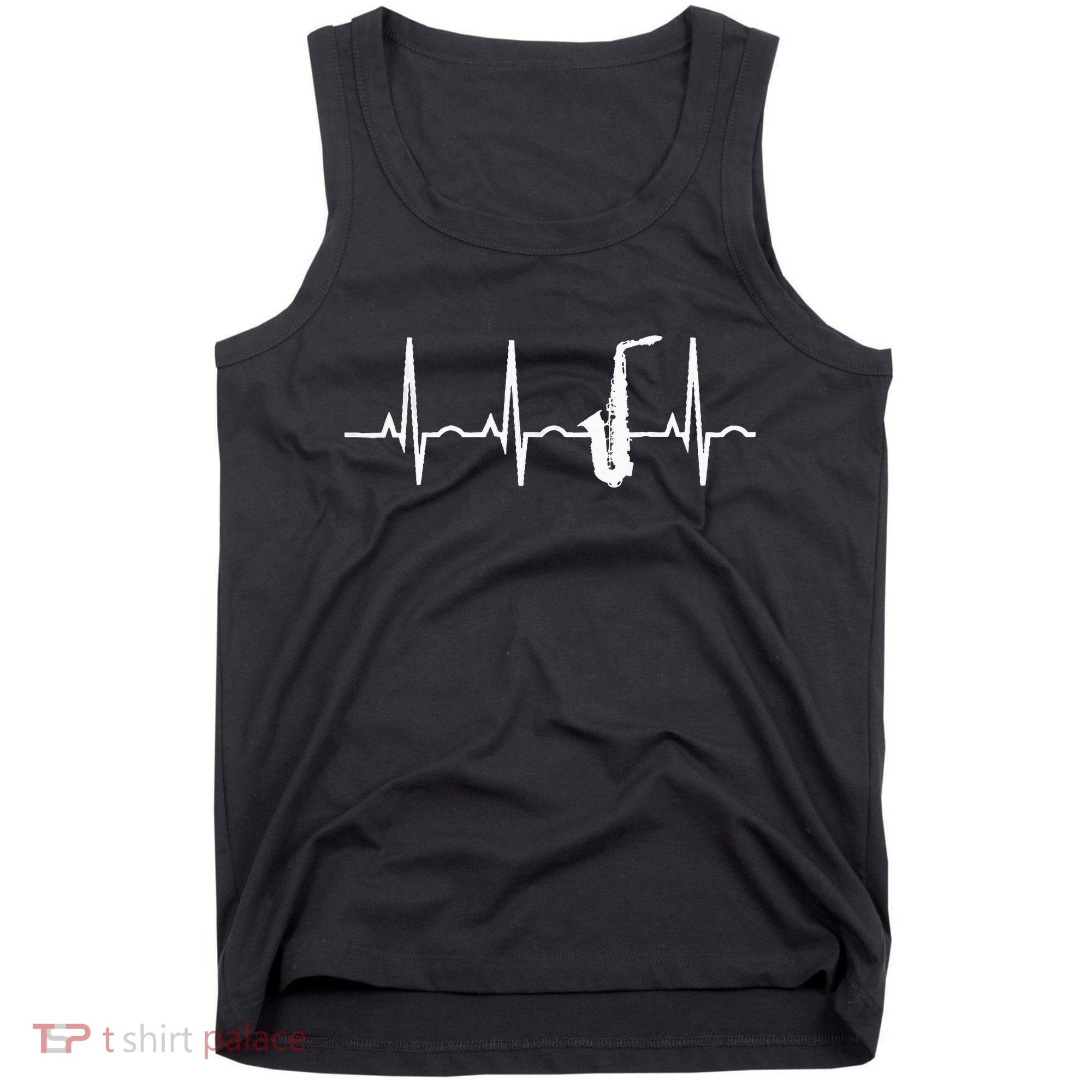 Saxophone Player Saxophone Heartbeat  Tank Top