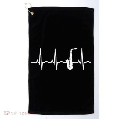 Saxophone Player Saxophone Heartbeat  Golf Towel