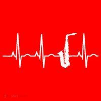 Saxophone Player Saxophone Heartbeat  Santa Hat thumb 1