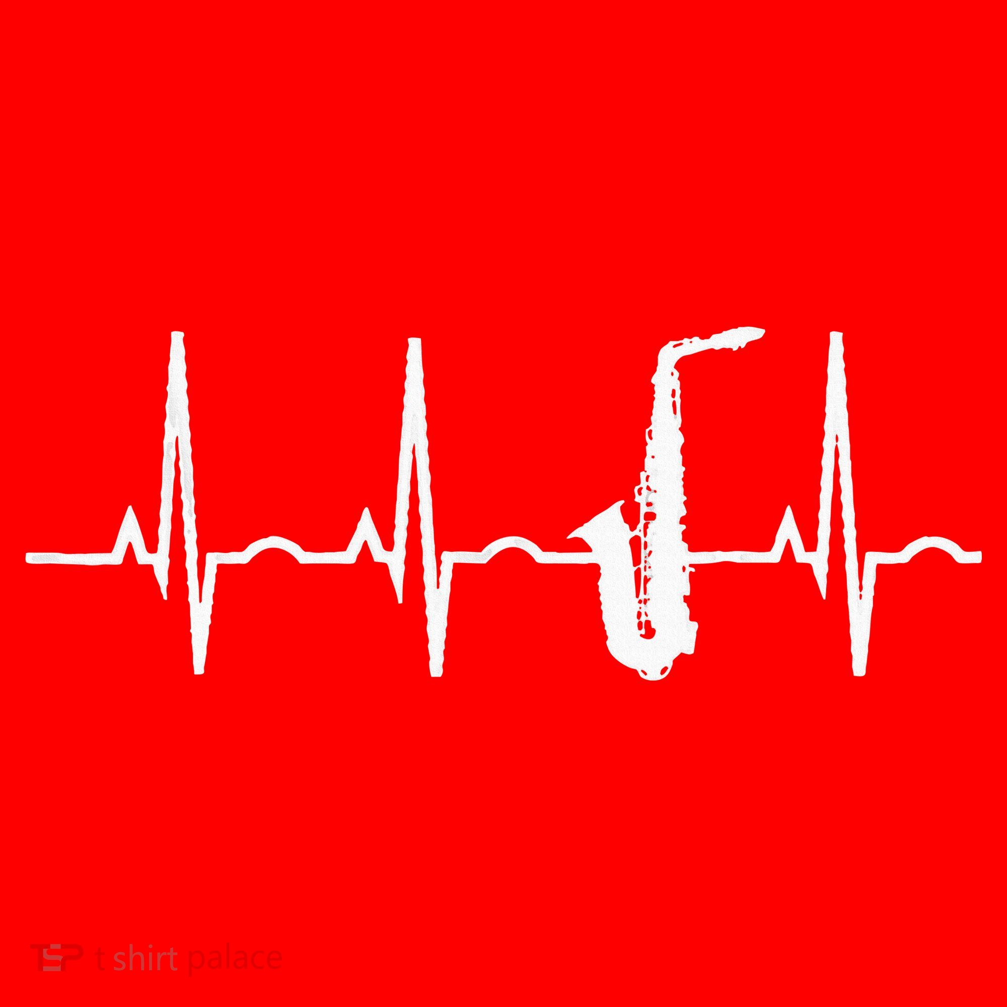 Saxophone Player Saxophone Heartbeat  Santa Hat