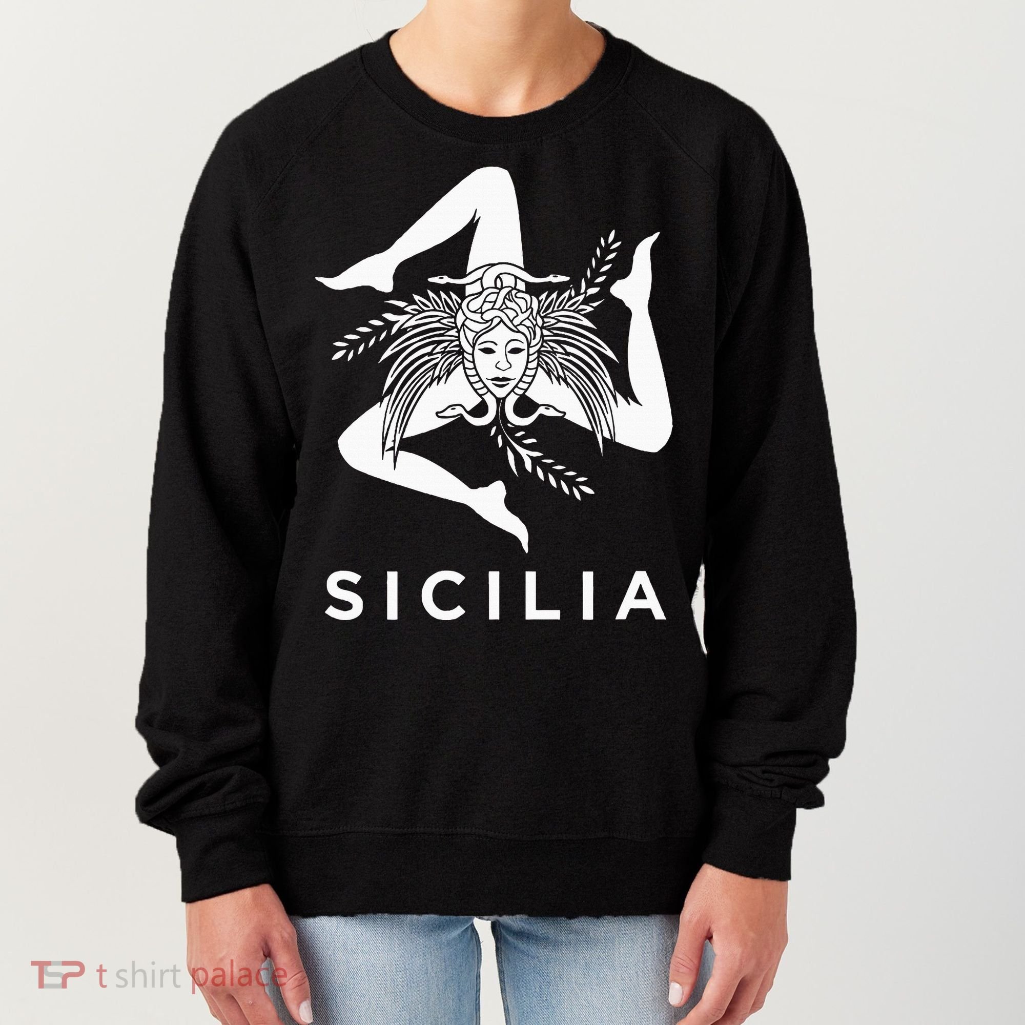 Sicilian Pride Sicilia Sicilian Flag Trinacria Women's Sweatshirt