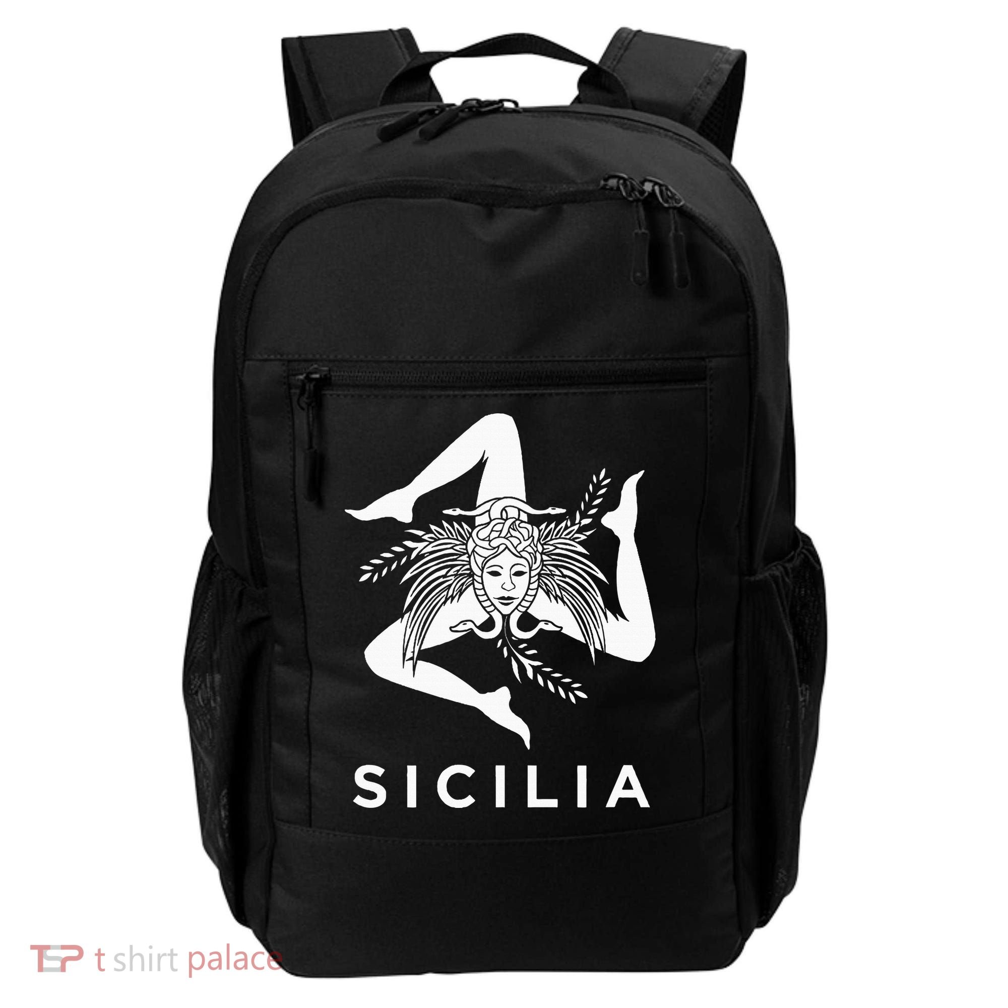 Sicilian Pride Sicilia Sicilian Flag Trinacria Backpack
