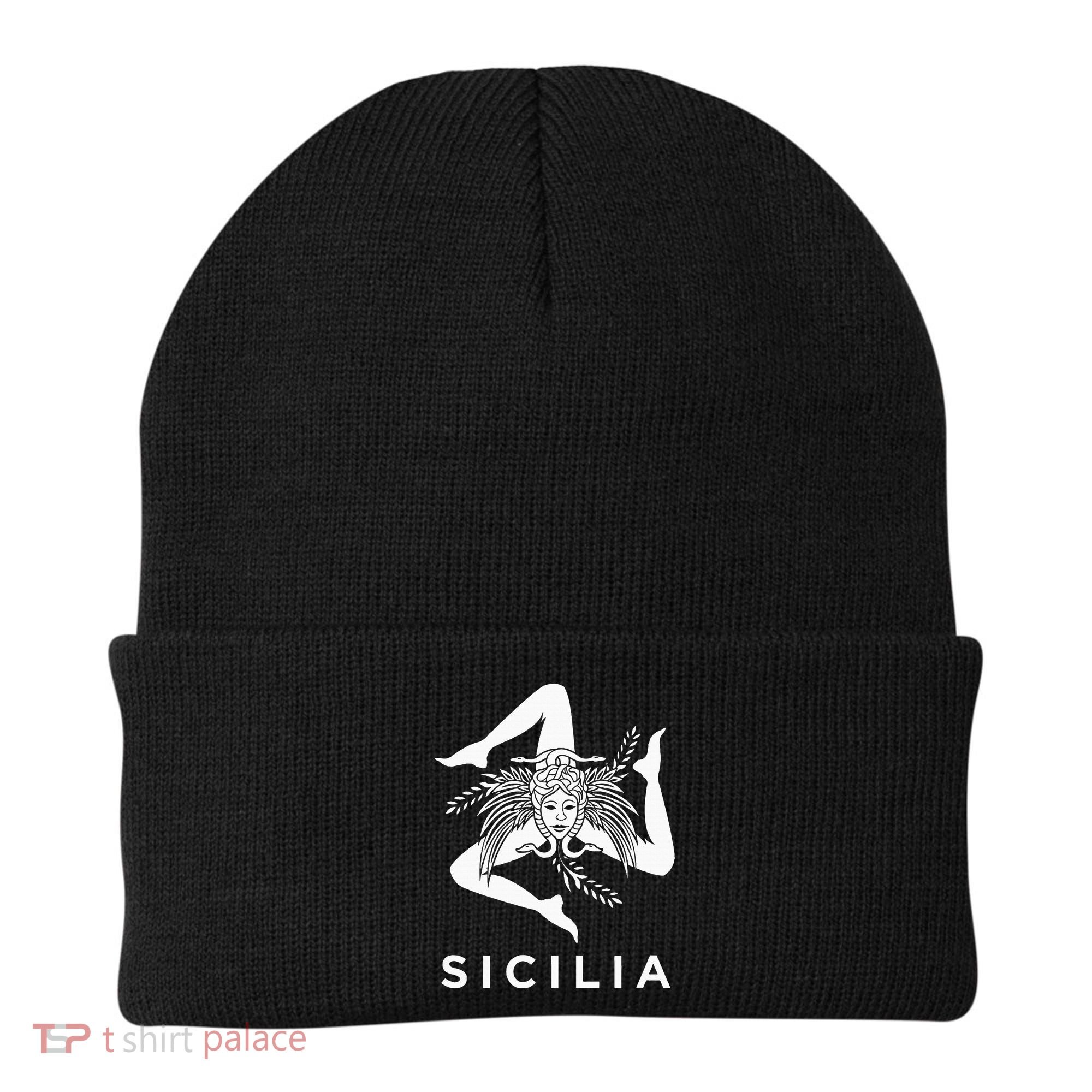 Sicilian Pride Sicilia Sicilian Flag Trinacria Beanie