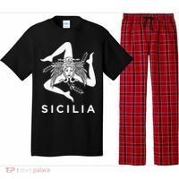 Sicilian Pride Sicilia Sicilian Flag Trinacria Pajama Set thumb 0
