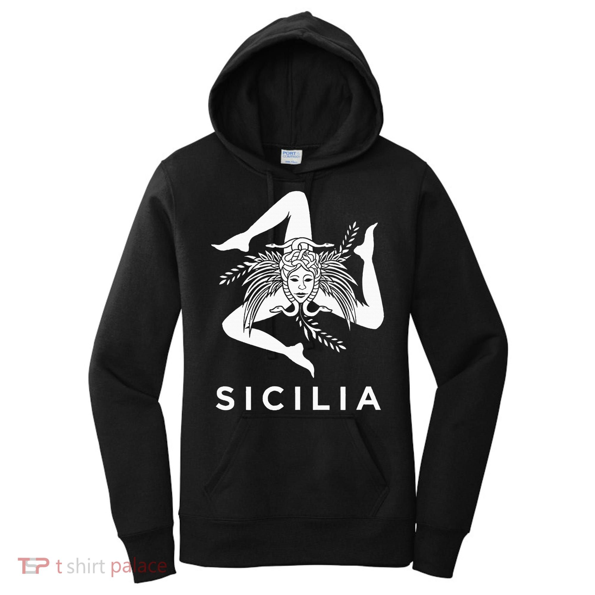 Sicilian Pride Sicilia Sicilian Flag Trinacria Women's Hoodie