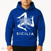 Sicilian Pride Sicilia Sicilian Flag Trinacria Hoodie thumb 2