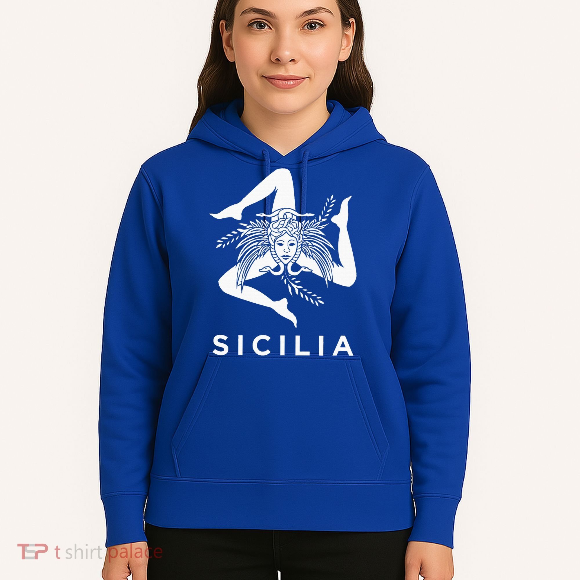 Sicilian Pride Sicilia Sicilian Flag Trinacria Hoodie