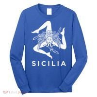 Sicilian Pride Sicilia Sicilian Flag Trinacria Long Sleeve Shirt thumb 0