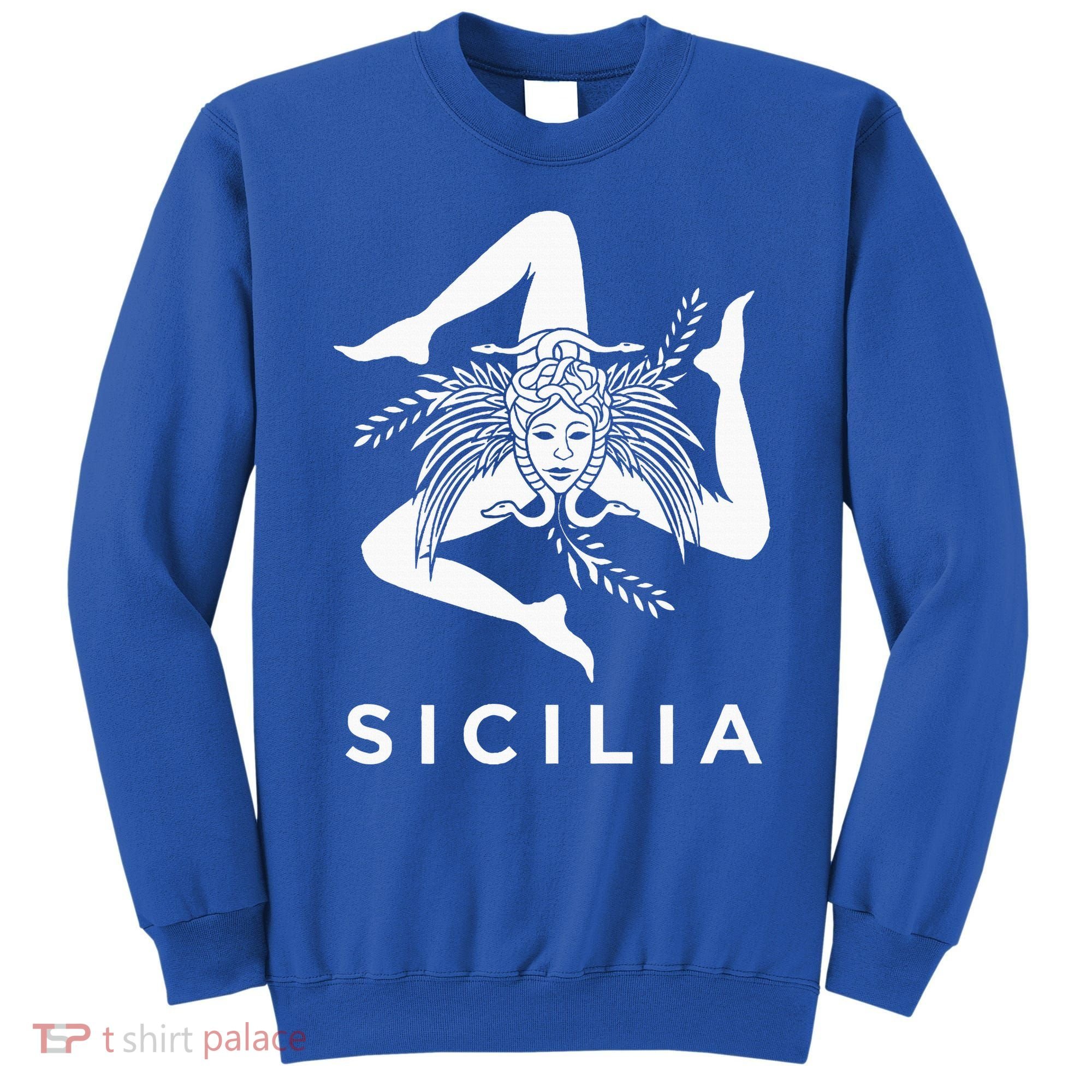 Sicilian Pride Sicilia Sicilian Flag Trinacria Sweatshirt