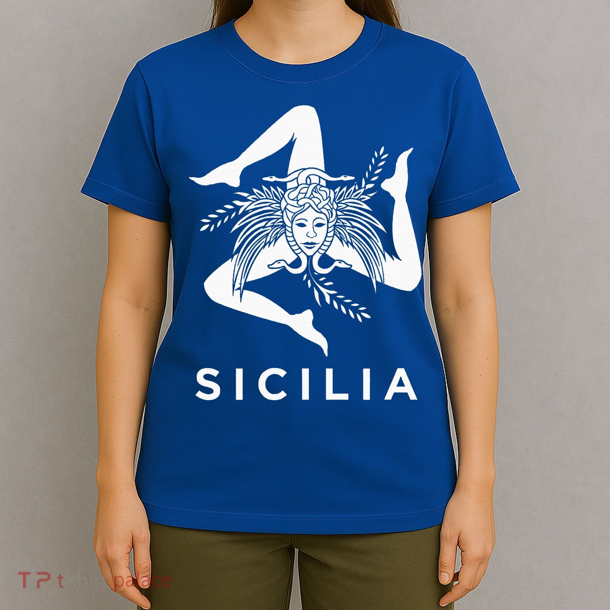 Sicilian Pride Sicilia Sicilian Flag Trinacria T-Shirt