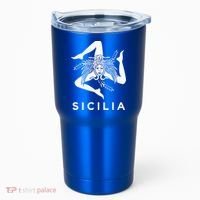 Sicilian Pride Sicilia Sicilian Flag Trinacria Tumbler thumb 0