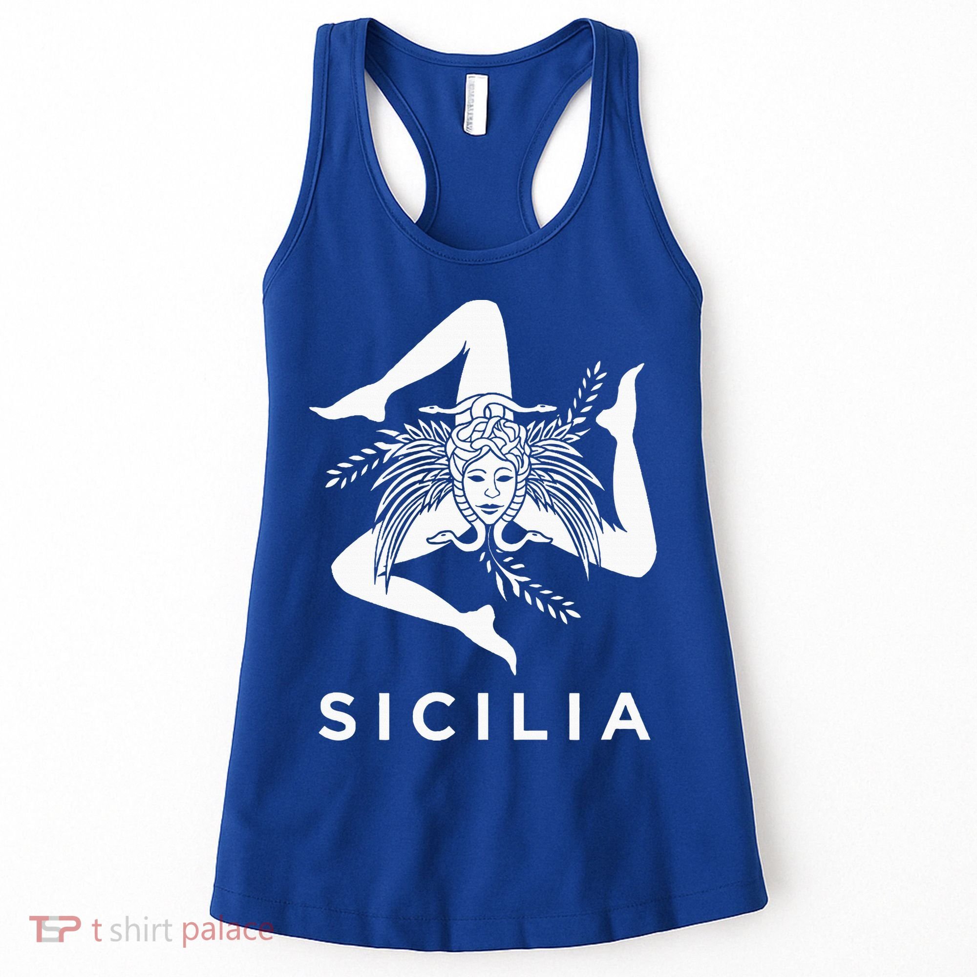 Sicilian Pride Sicilia Sicilian Flag Trinacria Women's Tank Top