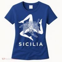 Sicilian Pride Sicilia Sicilian Flag Trinacria Women's T-Shirt thumb 0