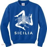 Sicilian Pride Sicilia Sicilian Flag Trinacria Kids Sweatshirt thumb 0